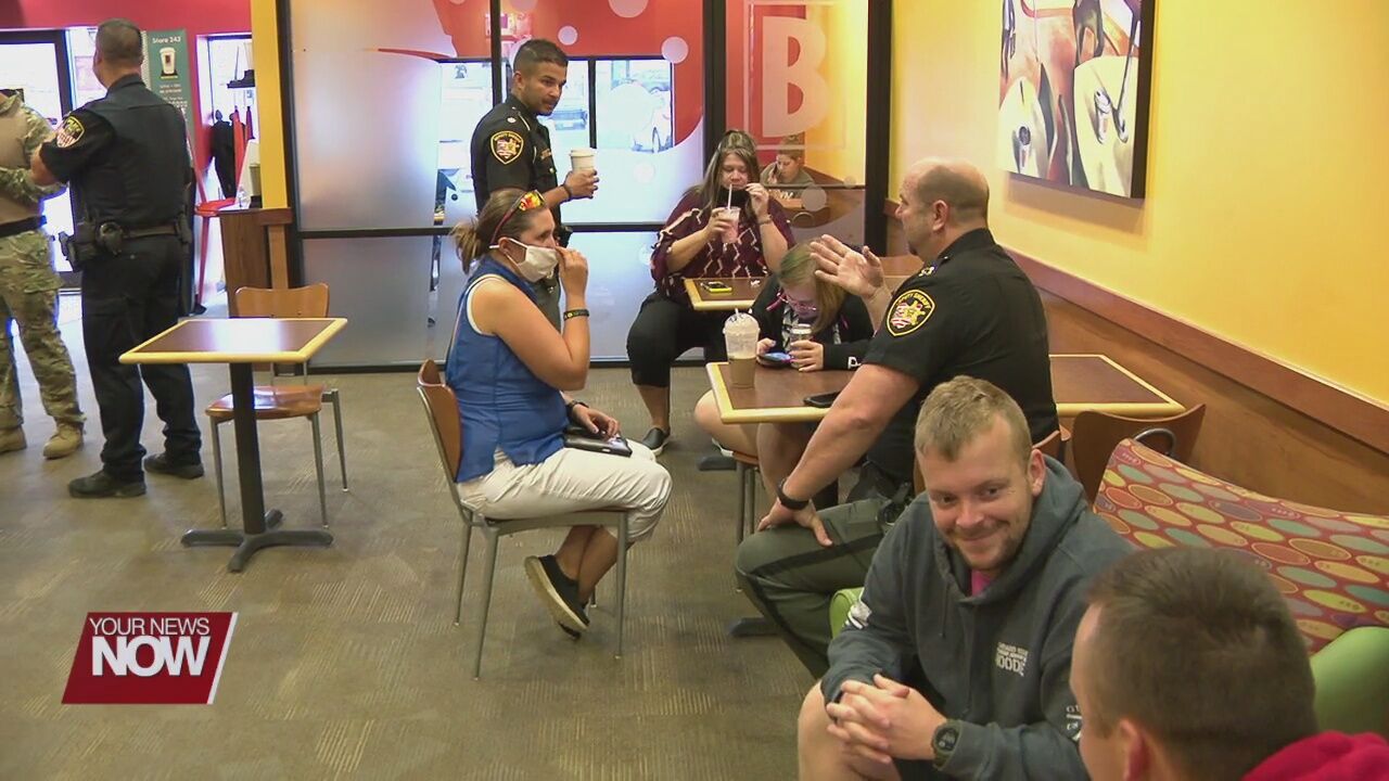 Community connects with Allen County Sheriff's Office during National Coffee With a Cop day